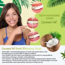 Teeth Whitening Stickers Cocoanut Oil