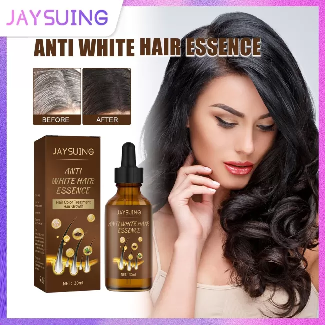 Jaysuing Anti White Hair Spray Hair Growth Black Repair Serum