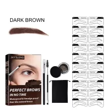 Jaysuing Eyebrow Stamp Stencil Kit for Bushy Eyebrows