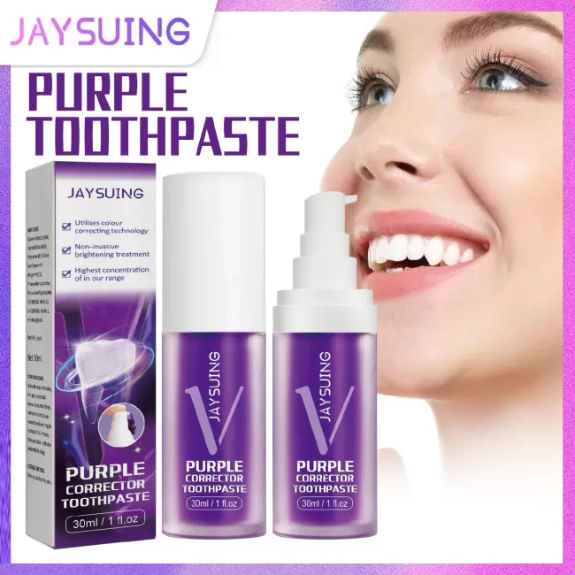 Jaysuing Purple Corrector Toothpaste Whitening