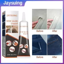 Jaysuing Sew Glue Clothes Fabric Leather Sew Drying Glue Liquid