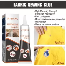 Jaysuing Sew Glue Clothes Fabric Leather Sew Drying Glue Liquid